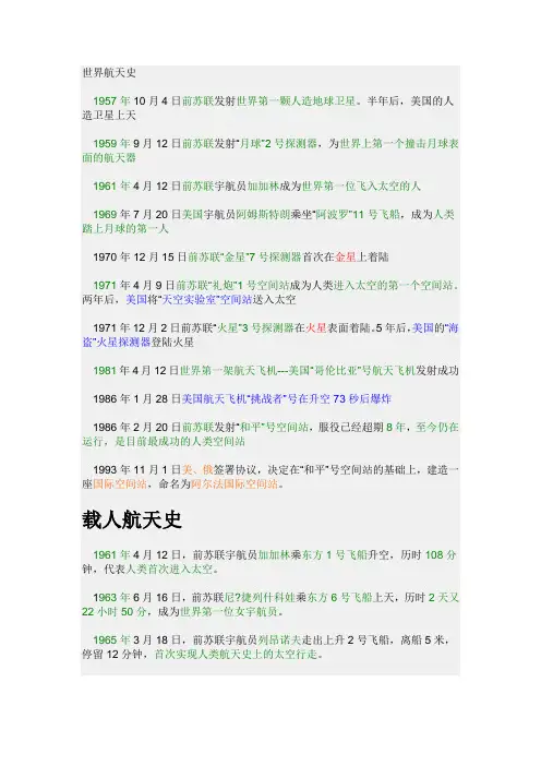 世界航天史