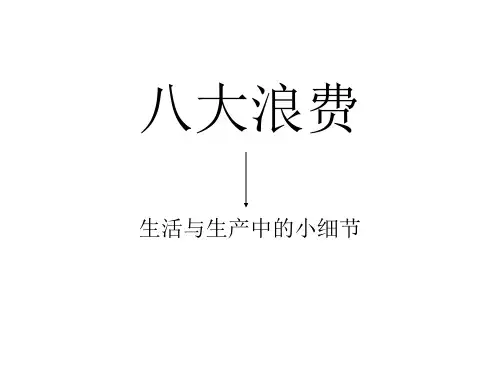 八大浪费