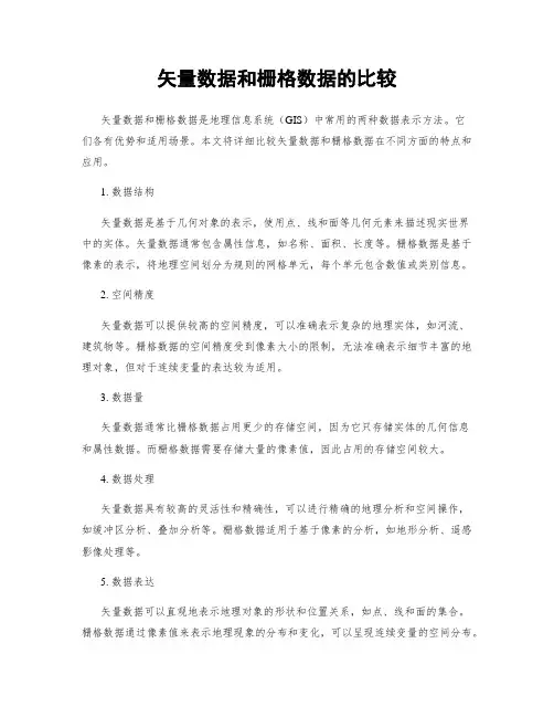 矢量数据和栅格数据的比较