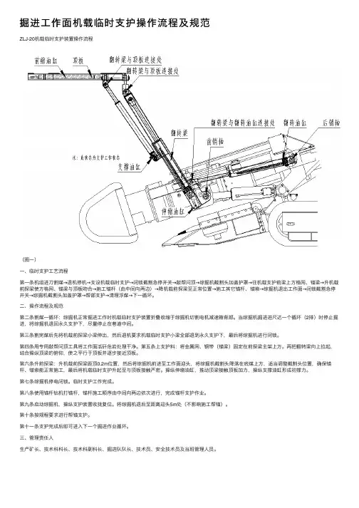 掘进工作面机载临时支护操作流程及规范