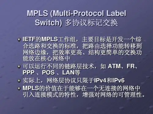 MPLS技术