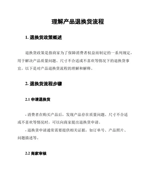 理解产品退换货流程
