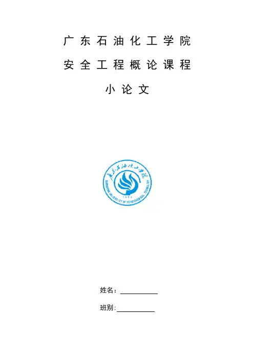 安全工程论文【范本模板】