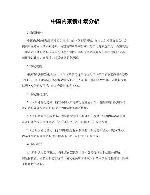 中国内窥镜市场分析