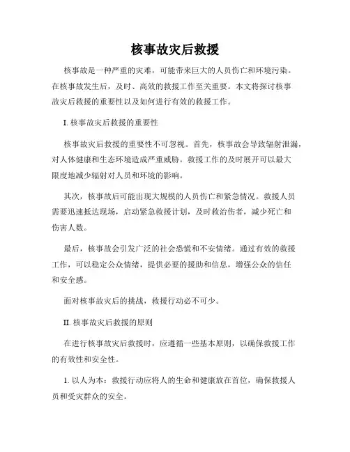 核事故灾后救援