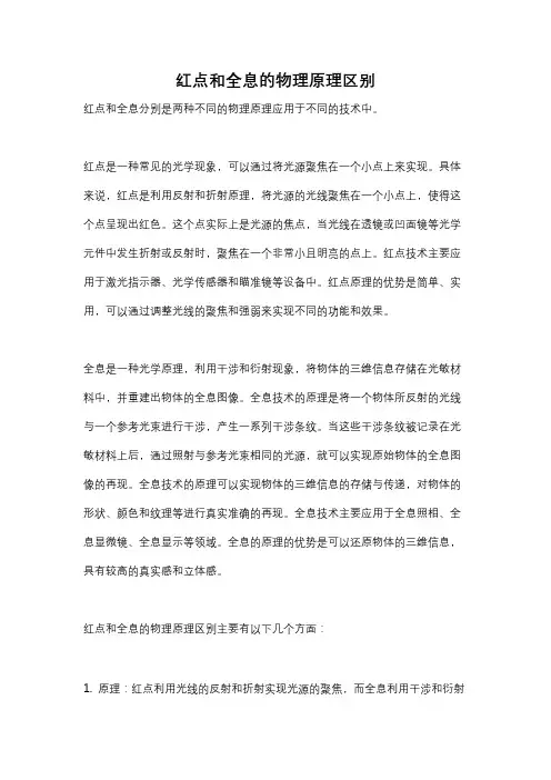 红点和全息的物理原理区别