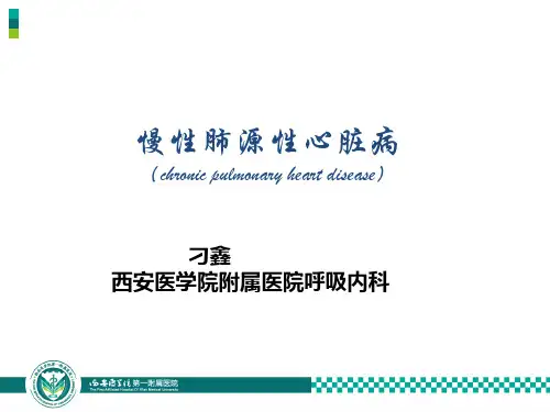 慢性肺源性心脏病PPT课件