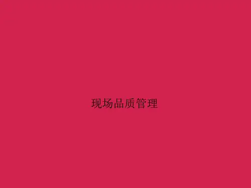 现场品质管理