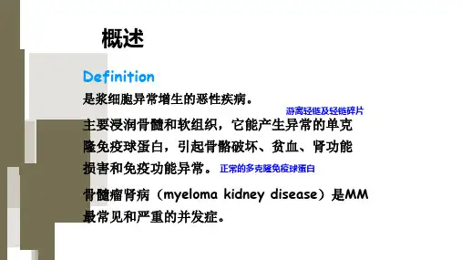 多发性骨髓瘤肾损害ppt参考幻灯片课件