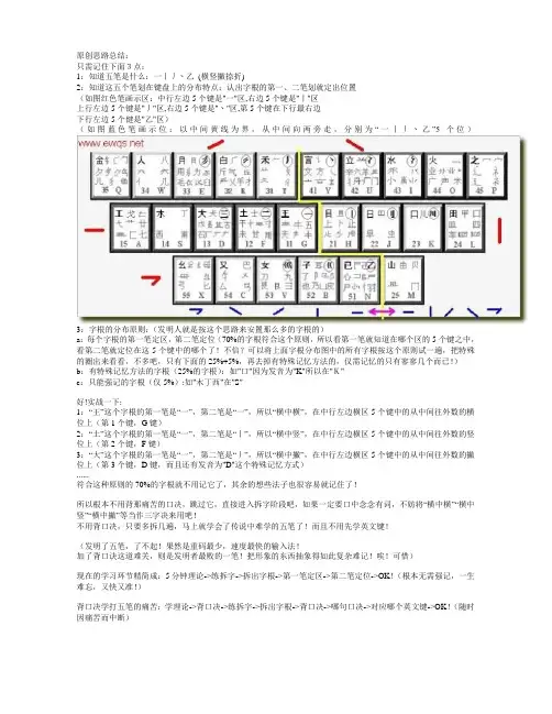 5分钟教会五笔公务员