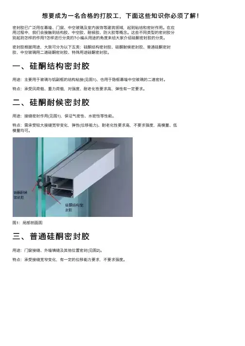 想要成为一名合格的打胶工，下面这些知识你必须了解！