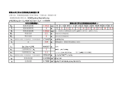 浸润线计算-110