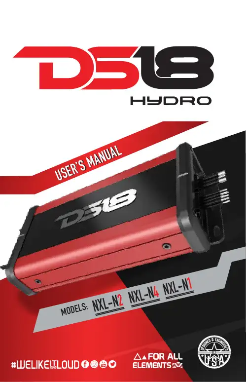 DS18 NXL-N 音频放大器用户手册说明书