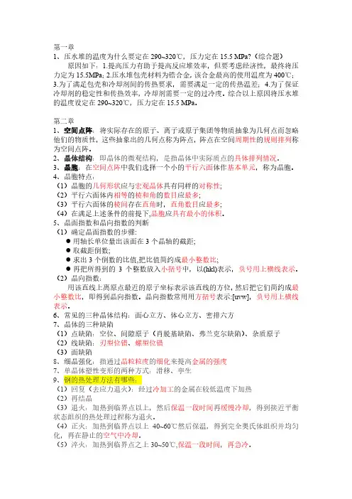 核电厂材料