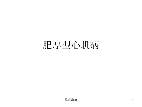 超声诊断肥厚型心肌病ppt课件