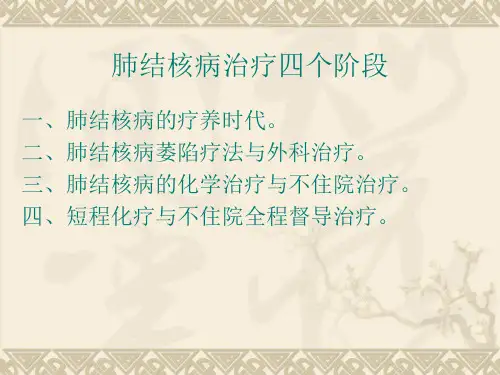 肺结核病防治