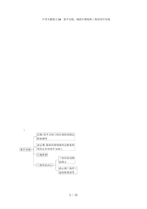 专题24.角平分线、垂直平分线、中位线