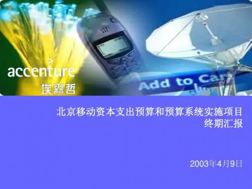 埃森哲 全面预算