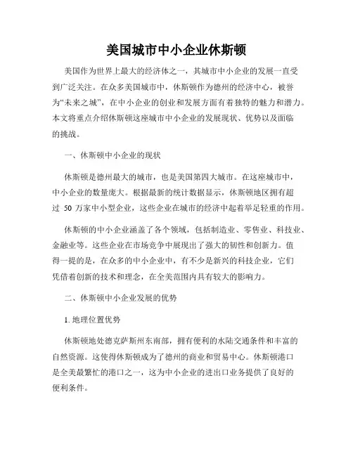 美国城市中小企业休斯顿