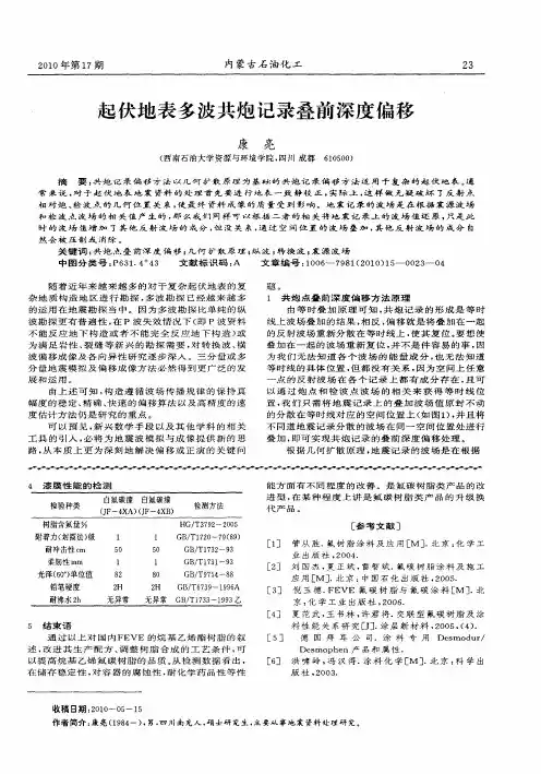 起伏地表多波共炮记录叠前深度偏移
