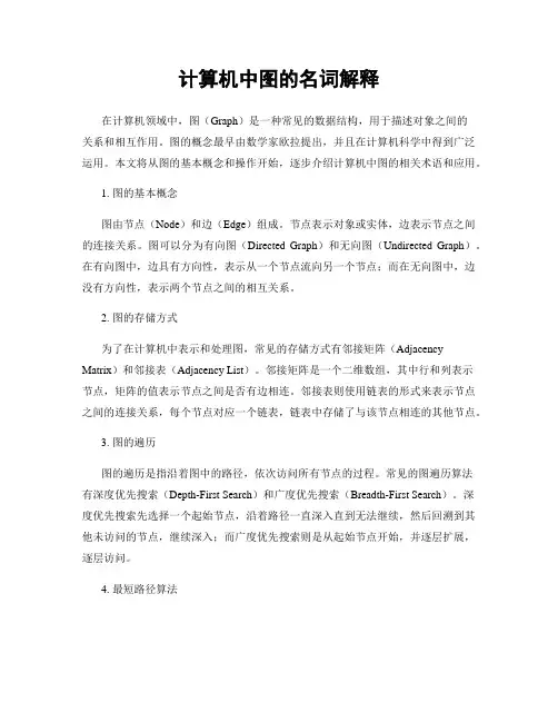 计算机中图的名词解释