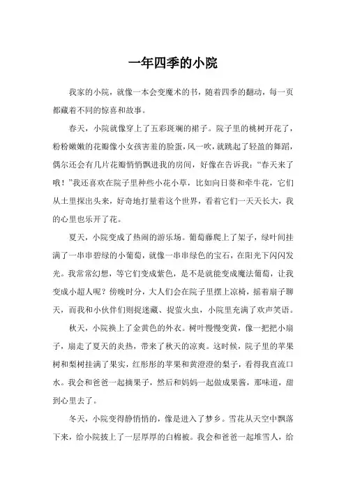 一年四季的小院