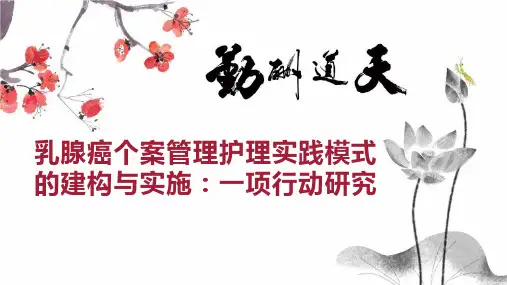 乳腺癌个案管理护理实践模式的建构与实施：一项行动研究
