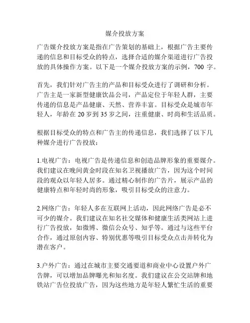 媒介投放方案