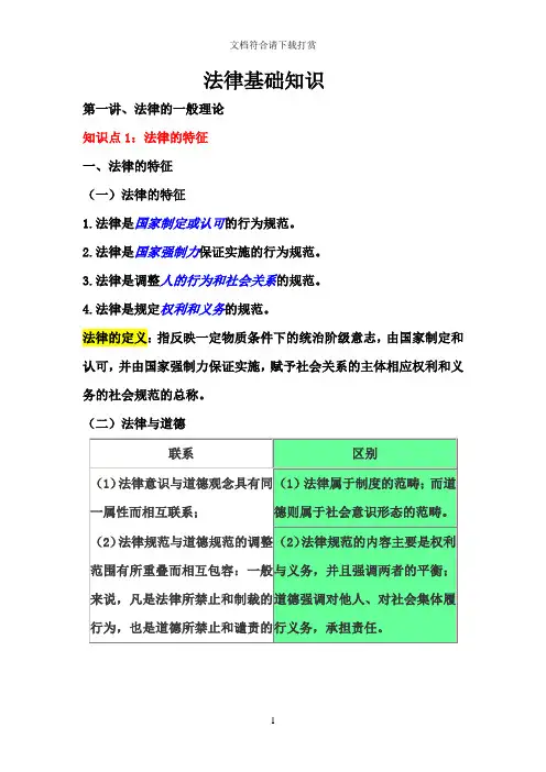 事业单位公共法律基础知识【精品】