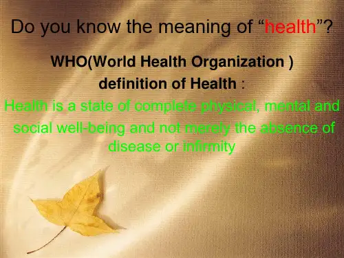health ppt