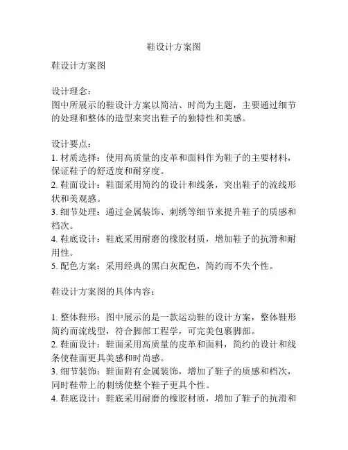 鞋设计方案图