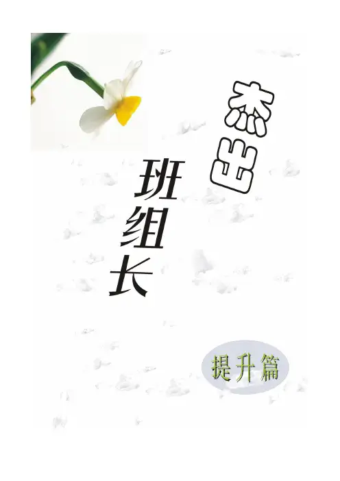 杰出班组长提升篇