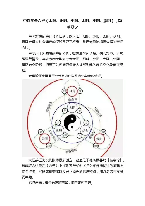 带你学会六经（太阳、阳明、少阳、太阴、少阴、厥阴），简单好学