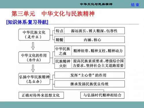高考政治 中华文化与民族精神