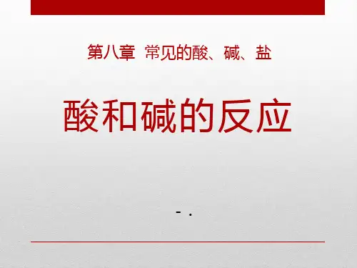《酸和碱的反应》常见的酸、碱、盐PPT课件