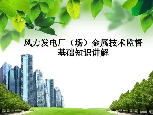风力发电场金属技术监督基础知识讲解