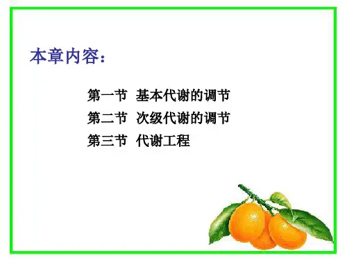 微生物代谢调节