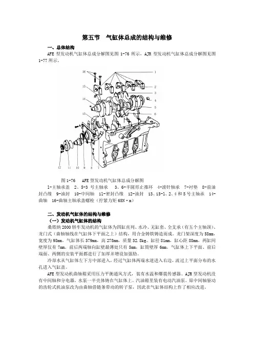 桑塔纳2000轿车结构与维修—第1章发动机总体构造12
