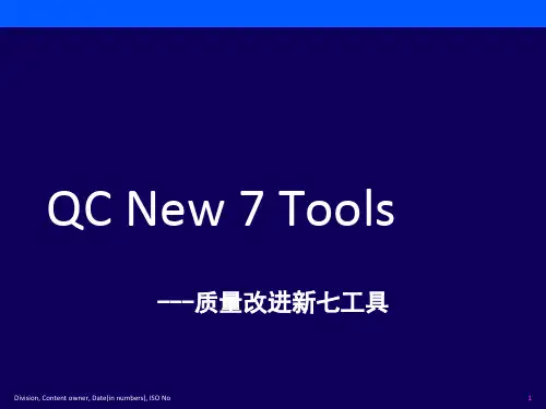 质量改进新七大工具(ppt 58页)