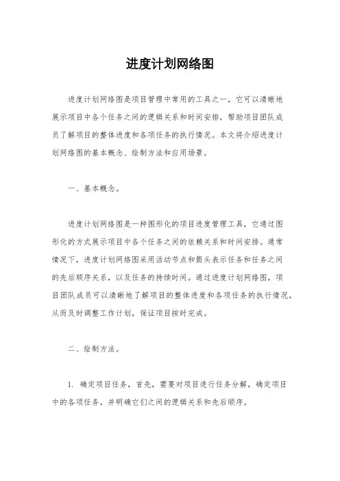 进度计划网络图