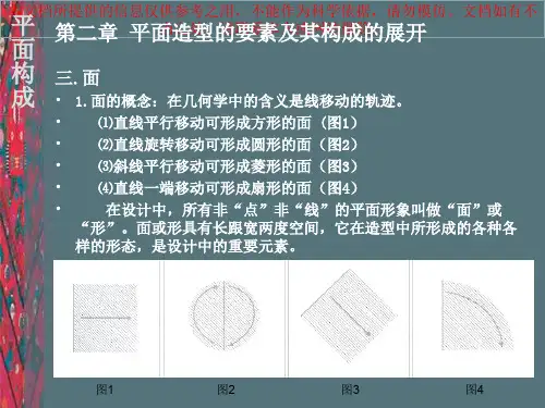 平面构成面构成专业知识讲座
