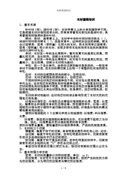 木材基础知识