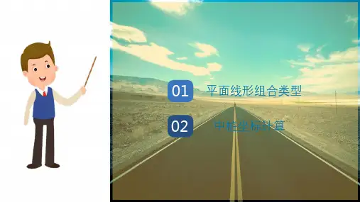 公路平面测设—中桩坐标计算