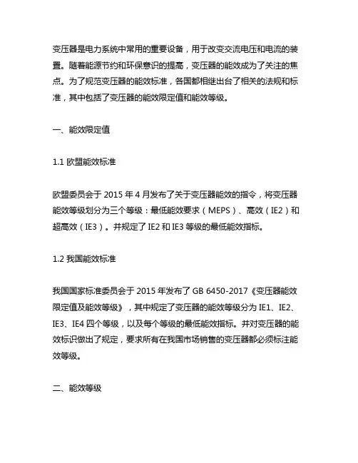 teeia258变压器能效限定值及能效等级