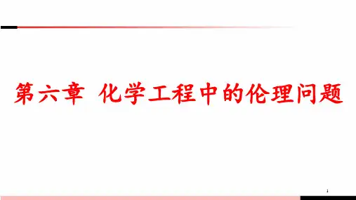第六章 化学工程的伦理问题 - 副本