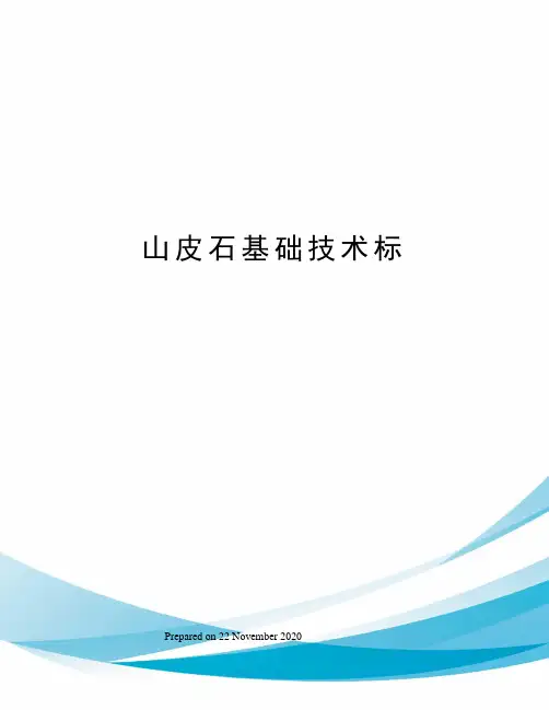 山皮石基础技术标