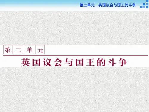 高中历史课件第二单元第1课 英国议会与王权矛盾的激化