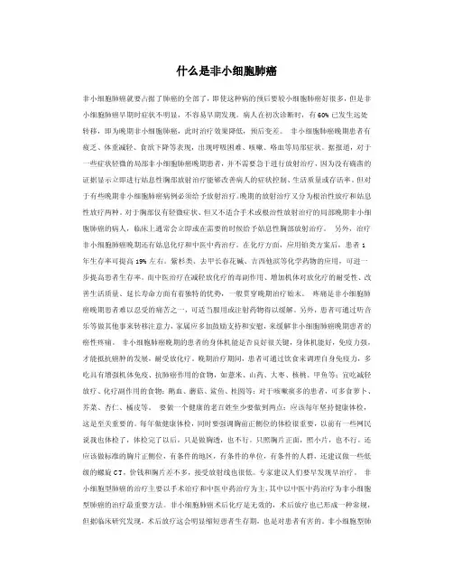 什么是非小细胞肺癌