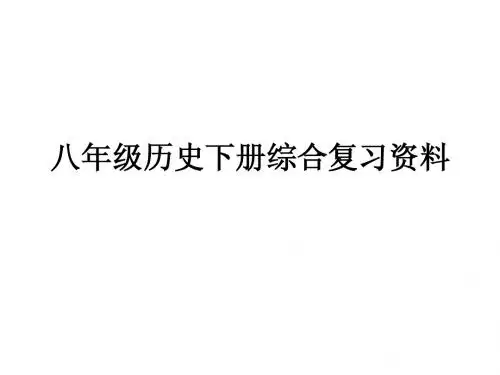 八年级历史下册综合复习资料
