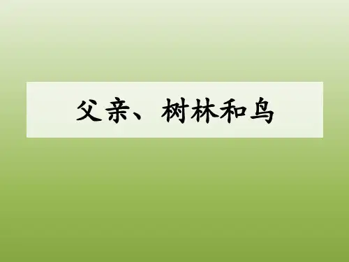部编版三年级父亲树林和鸟课件